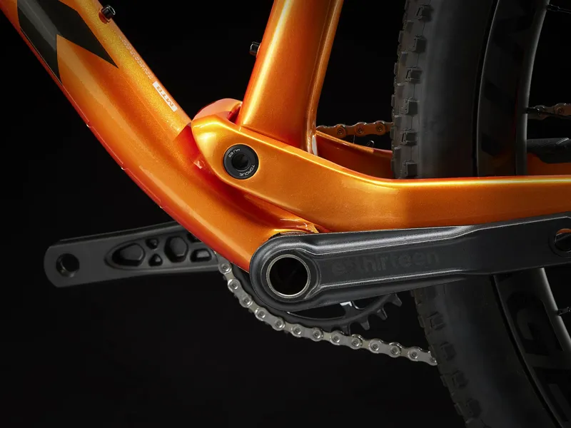 TREK Supercaliber 9.7 Full Suspension XC Mountain Bike in Orange and Grey-7